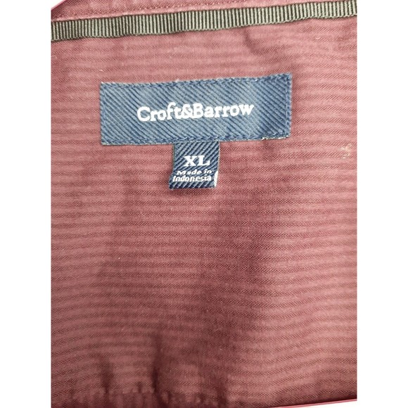 Croft & Barrow Mens Purple Button Up Shirt size XL Extra Large Long Sleeves - Picture 3 of 6